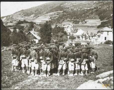 Groupe de chasseurs alpins (Haute-Savoie ?)